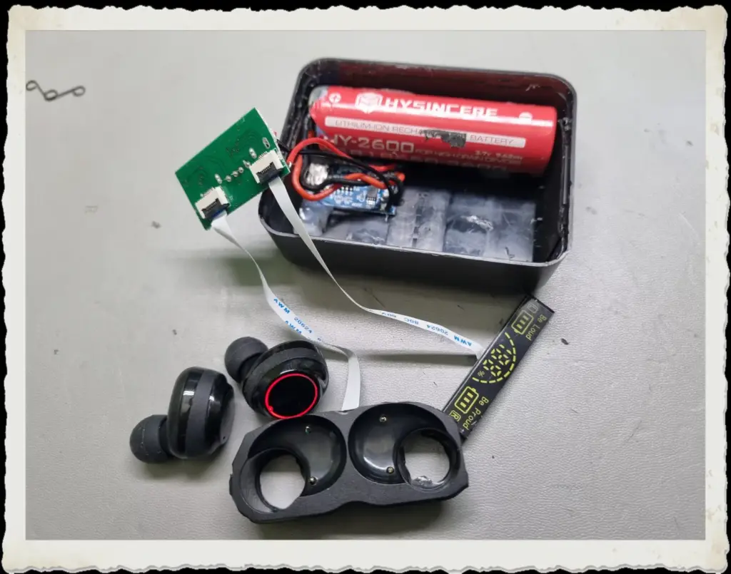 블루투스 이어폰 M90 M25 개조 사용기 8 블루투스 이어폰 M90 M25 개조 사용기_케이스부착