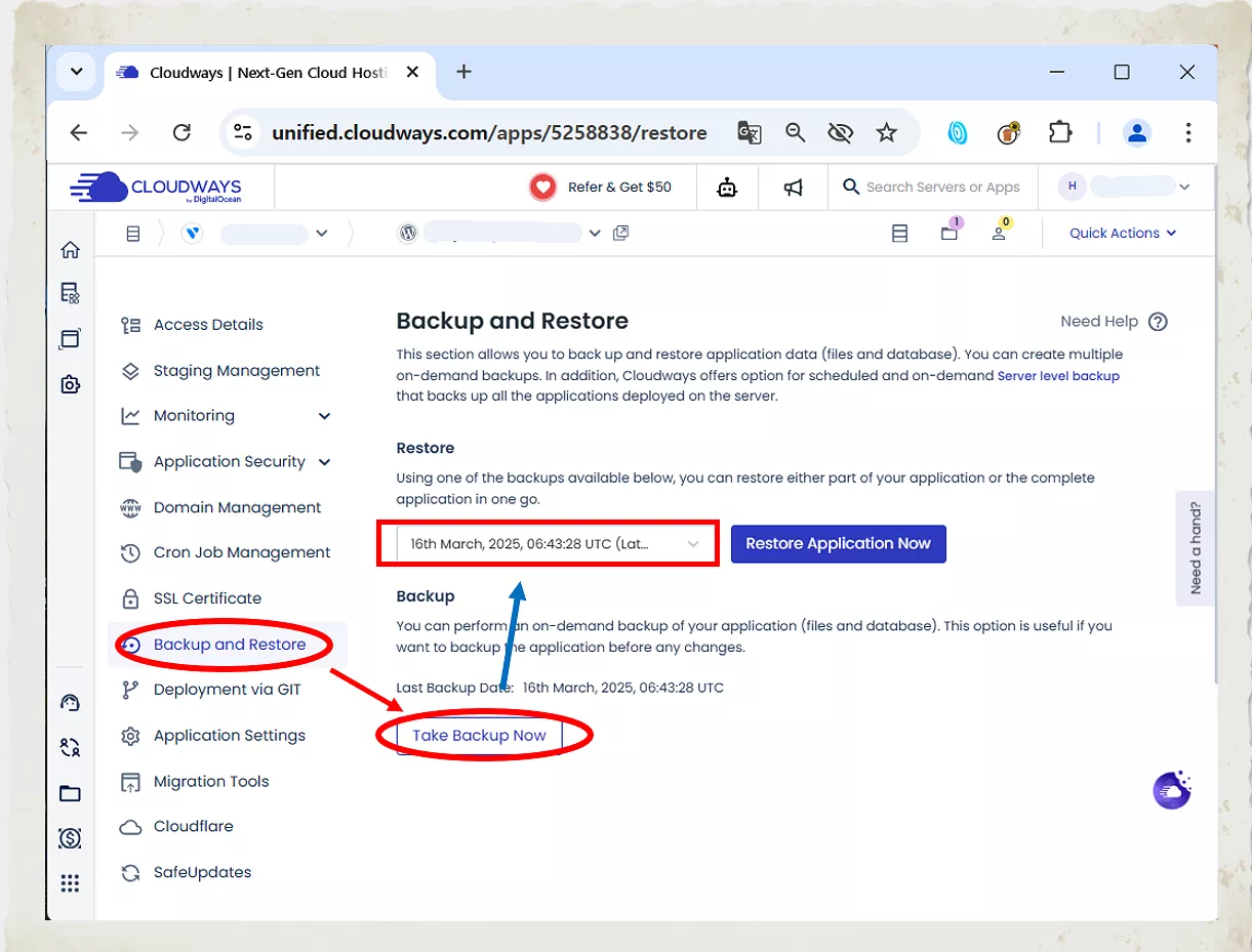 워드프레스 글쓰기 백업 복구 방법 4 워드프레스 글쓰기_수동 백업_백업실행