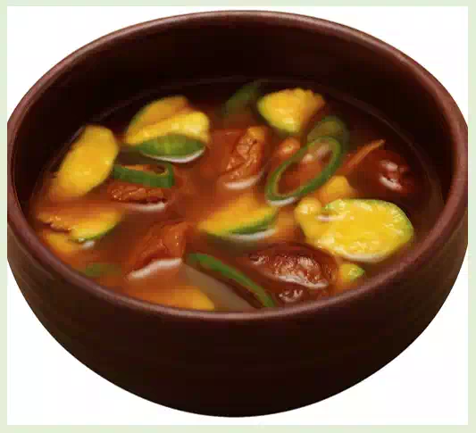 한국 사찰음식 레시피 : 비건 음식의 전통, 자연과 수행의 맛을 만나다 10 08한국 사찰 음식 비건 음식_애호박된장찌게