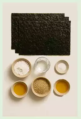 1가을철 사찰음식 레시피 모음_김부각 재료