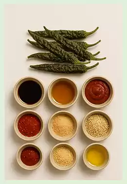 2가을철 사찰음식 레시피 모음_고추부각조림 재료