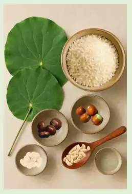 여름철 사찰음식 레시피 모음 : 제철 재료로 즐기는 건강한 절밥 5가지 9 4여름철 사찰음식 레시피 모음_연잎밥재료