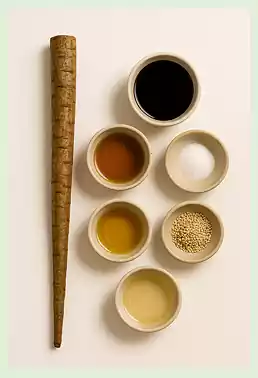 5가을철 사찰음식 레시피 모음_우엉조림재료