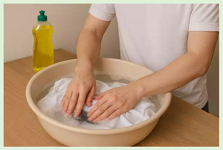 오징어 먹물 지우는 법 단계별 방법으로 먹물 지우기 3 오징어 먹물 지우는 법_단계별 방법_얼룩 제거_주방세제