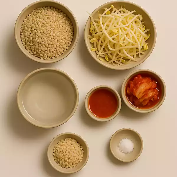 16겨울철 사찰음식 레시피 모음_갱죽_재료