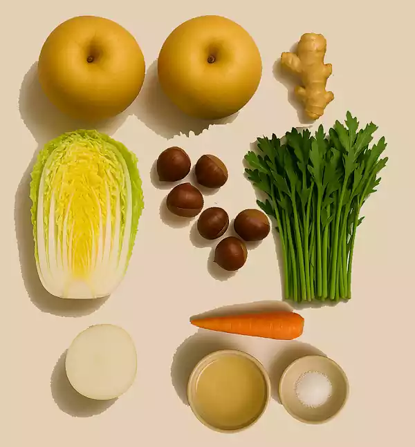 17겨울철 사찰음식 레시피 모음_통배백김치_재료