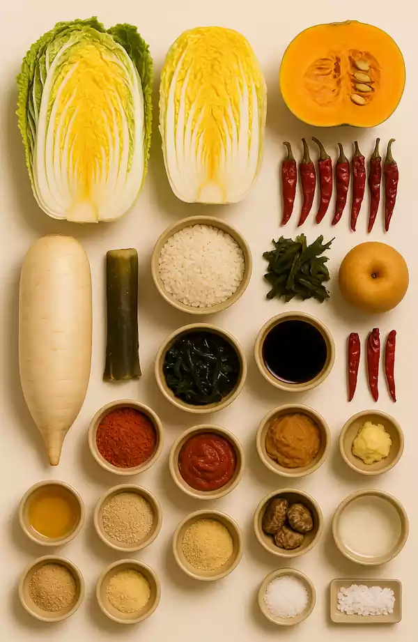 21겨울철 사찰음식 레시피 모음_김장김치_재료