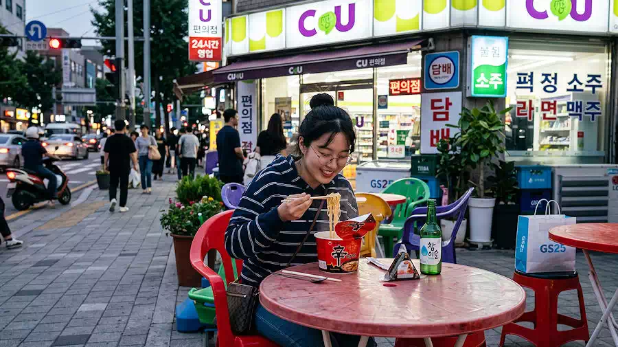 K-Drama Food: The Hidden Language of Meals and Relationships 3 K-drama food ramyeon scene