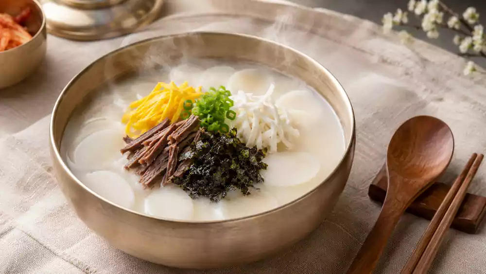 Seollal Guide: Ultimate Traditions, Food, and Etiquette for Korean Lunar New Year 2 Korean Lunar New Year tteokguk dish