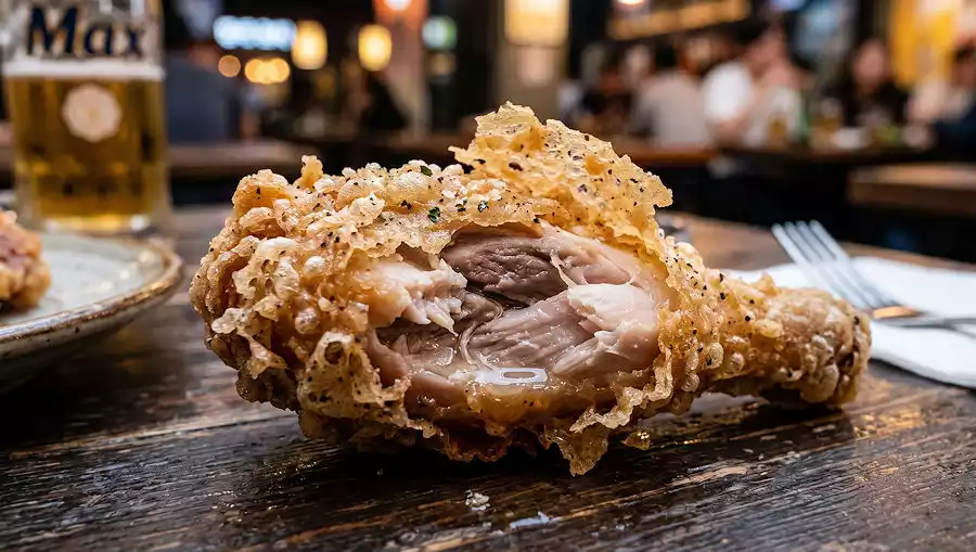 Korean Fried Chicken: Why the World Loves This "More Than Just Food" Phenomenon 2 Crispy chicken crust close up